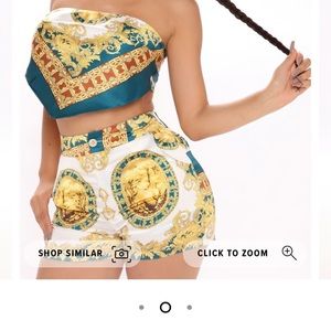 FASHIONNOVA WELL OFF SHORT SET